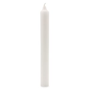 Velas a Granel de Color Sólido - Blanco Rústico - Paquete de 10