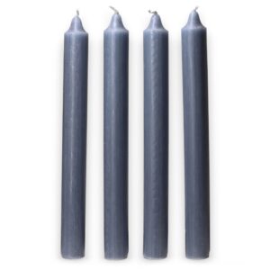 Velas a granel de color sólido - verde azulado rústico - Paquete de 10