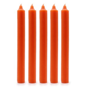 Velas a Granel de Color Sólido - Naranja Rústico - Paquete de 10