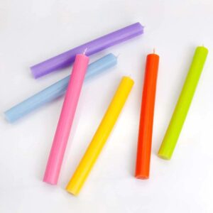 Velas a Granel de Color Sólido - Rosa Profundo Rústico - Paquete de 10