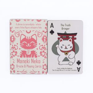 Gatos de la Fortuna Cartas de Juego y de Oráculo - Baraja Maneki Neko